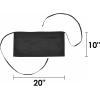 imageDALIX Waist Aprons Commercial Restaurant Home Bib Spun Poly Cotton Kitchen 3 Pockets in Dark Green 2 PackBlack