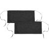 imageDALIX Waist Aprons Commercial Restaurant Home Bib Spun Poly Cotton Kitchen 3 Pockets in Dark Green 2 PackBlack