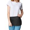imageDALIX Waist Aprons Commercial Restaurant Home Bib Spun Poly Cotton Kitchen 3 Pockets in Dark Green 2 PackBlack