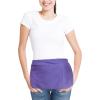 imageDALIX Waist Aprons Commercial Restaurant Home Bib Spun Poly Cotton Kitchen 3 Pockets in Dark Green 2 PackPurple
