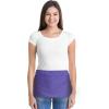 imageDALIX Waist Aprons Commercial Restaurant Home Bib Spun Poly Cotton Kitchen 3 Pockets in Dark Green 2 PackPurple