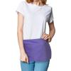 imageDALIX Waist Aprons Commercial Restaurant Home Bib Spun Poly Cotton Kitchen 3 Pockets in Dark Green 2 PackPurple