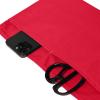 imageDALIX Waist Aprons Commercial Restaurant Home Bib Spun Poly Cotton Kitchen 3 Pockets in Dark Green 2 PackRed