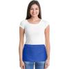 imageDALIX Waist Aprons Commercial Restaurant Home Bib Spun Poly Cotton Kitchen 3 Pockets in Dark Green 2 PackRoyal Blue