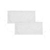 imageDALIX Waist Aprons Commercial Restaurant Home Bib Spun Poly Cotton Kitchen 3 Pockets in Dark Green 2 PackWhite