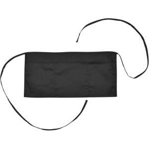 imageDALIX Waist Aprons Commercial Restaurant Home Bib Spun Poly Cotton Kitchen 3 Pockets in Dark Green 2 PackBlack