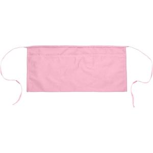 imageDALIX Waist Aprons Commercial Restaurant Home Bib Spun Poly Cotton Kitchen 3 Pockets in Dark Green 2 PackPink