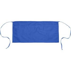 imageDALIX Waist Aprons Commercial Restaurant Home Bib Spun Poly Cotton Kitchen 3 Pockets in Dark Green 2 PackRoyal Blue
