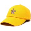 imageDALIX Starfish Cotton Dad Cap Embroidered Baseball HatGold
