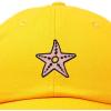 imageDALIX Starfish Cotton Dad Cap Embroidered Baseball HatGold