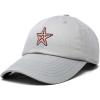 imageDALIX Starfish Cotton Dad Cap Embroidered Baseball HatGray