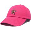 imageDALIX Starfish Cotton Dad Cap Embroidered Baseball HatHot Pink