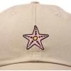 imageDALIX Starfish Cotton Dad Cap Embroidered Baseball HatKhaki