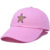imageDALIX Starfish Cotton Dad Cap Embroidered Baseball HatLight Pink