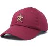 imageDALIX Starfish Cotton Dad Cap Embroidered Baseball HatMaroon