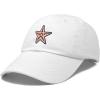 imageDALIX Starfish Cotton Dad Cap Embroidered Baseball HatWhite
