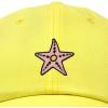 imageDALIX Starfish Cotton Dad Cap Embroidered Baseball HatYellow