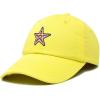 imageDALIX Starfish Cotton Dad Cap Embroidered Baseball HatYellow