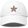 imageDALIX Starfish Cotton Dad Cap Embroidered Baseball HatWhite