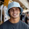 imageDALIX Lil Alien Embroidered Cotton Bucket Hat Cap Outdoor Space Summer MensForever Blue