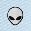 imageDALIX Lil Alien Embroidered Cotton Bucket Hat Cap Outdoor Space Summer MensForever Blue