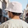 imageDALIX Lil Alien Embroidered Cotton Bucket Hat Cap Outdoor Space Summer MensParchment White