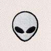 imageDALIX Lil Alien Embroidered Cotton Bucket Hat Cap Outdoor Space Summer MensParchment White
