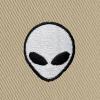 imageDALIX Lil Alien Embroidered Cotton Bucket Hat Cap Outdoor Space Summer MensSesame Beige