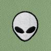 imageDALIX Lil Alien Embroidered Cotton Bucket Hat Cap Outdoor Space Summer MensTurf Green
