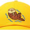 imageDALIX Otter Hat Embroidered Baseball Cap Vintage Cotton Denim Mens WomensGold
