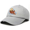 imageDALIX Otter Hat Embroidered Baseball Cap Vintage Cotton Denim Mens WomensGray