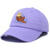 imageDALIX Otter Hat Embroidered Baseball Cap Vintage Cotton Denim Mens WomensLavender
