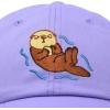 imageDALIX Otter Hat Embroidered Baseball Cap Vintage Cotton Denim Mens WomensLavender
