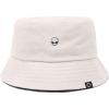 imageDALIX Lil Alien Embroidered Cotton Bucket Hat Cap Outdoor Space Summer MensParchment White
