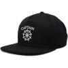 imageDALIX Captain Snapback Flat Bill Baseball Hat Embroidered Cap MensBlack