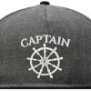 imageDALIX Captain Snapback Flat Bill Baseball Hat Embroidered Cap MensBlack Dark Gray