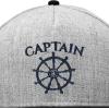 imageDALIX Captain Snapback Flat Bill Baseball Hat Embroidered Cap MensBlack Light Gray