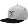 imageDALIX Captain Snapback Flat Bill Baseball Hat Embroidered Cap MensBlack Light Gray