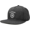 imageDALIX Captain Snapback Flat Bill Baseball Hat Embroidered Cap MensDark Gray