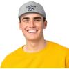 imageDALIX Captain Snapback Flat Bill Baseball Hat Embroidered Cap MensLight Gray