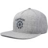 imageDALIX Captain Snapback Flat Bill Baseball Hat Embroidered Cap MensLight Gray