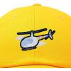 imageDALIX Helicopter Embroidered Dad Cap Cotton Baseball Hat MensGold