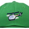 imageDALIX Helicopter Embroidered Dad Cap Cotton Baseball Hat MensKelly Green