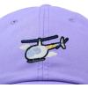 imageDALIX Helicopter Embroidered Dad Cap Cotton Baseball Hat MensLavender
