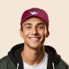 imageDALIX Helicopter Embroidered Dad Cap Cotton Baseball Hat MensMaroon