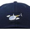 imageDALIX Helicopter Embroidered Dad Cap Cotton Baseball Hat MensNavy Blue