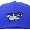 imageDALIX Helicopter Embroidered Dad Cap Cotton Baseball Hat MensRoyal Blue