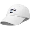 imageDALIX Helicopter Embroidered Dad Cap Cotton Baseball Hat MensWhite
