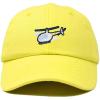 imageDALIX Helicopter Embroidered Dad Cap Cotton Baseball Hat MensYellow
