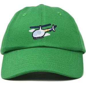 imageDALIX Helicopter Embroidered Dad Cap Cotton Baseball Hat MensKelly Green